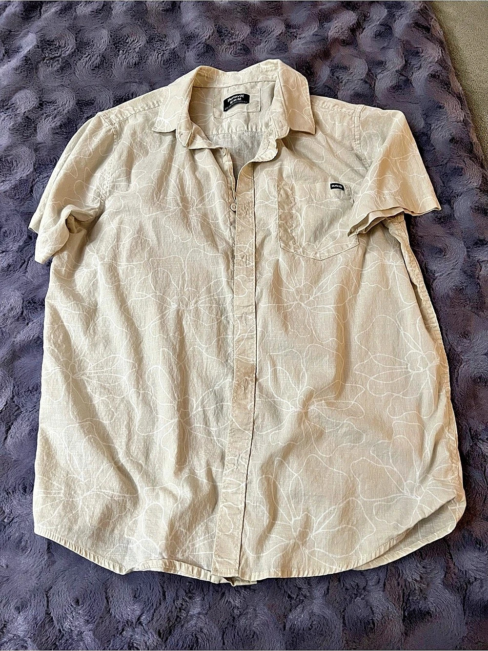 Hurley Men's Floral Shirt Size Medium